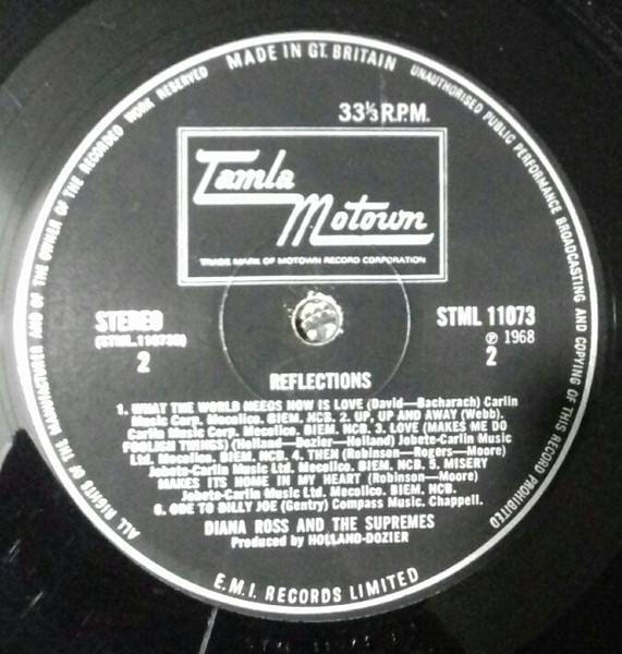 The Supremes - Reflections | Tamla Motown (STML 11073) - 4