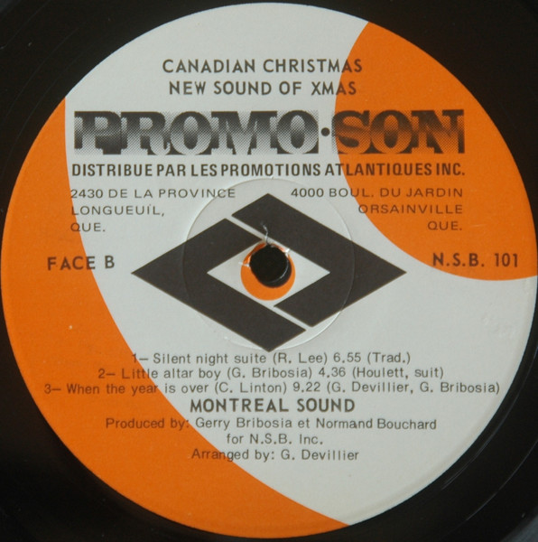 Montreal Sound - Christmas Disco Party [Vinyl] | Promo Son (N.S.B. 101) - 4