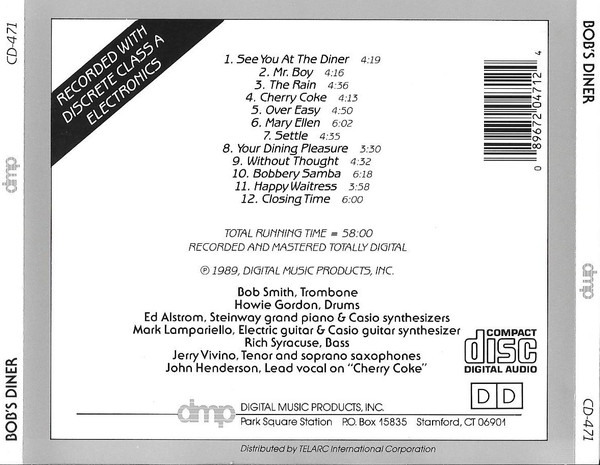 Bob's Diner - Bob's Diner | DMP (CD-471) - 3
