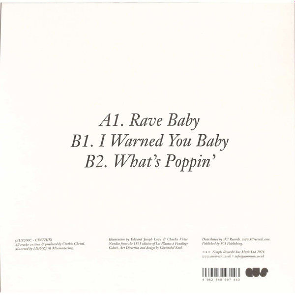 Cinthie - Rave Baby | Aus Music (AUS200C - CINTHIE) - 2