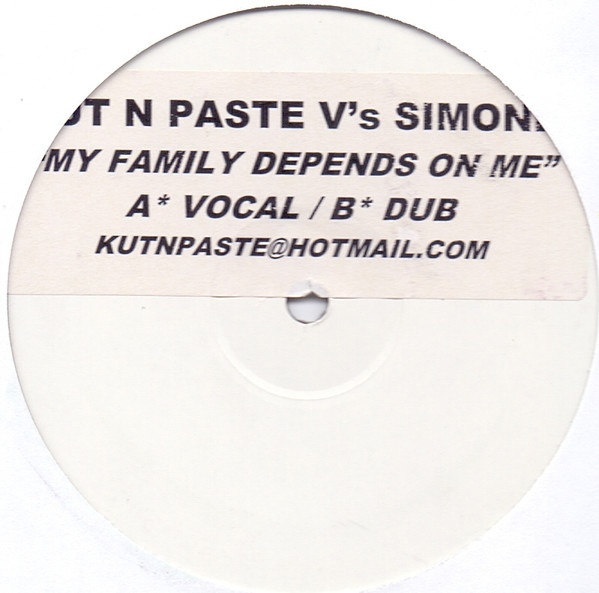 Kut 'N' Paste - My Family Depends On Me | Slip 'n' Slide (SLIP123)