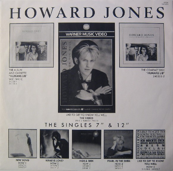 Howard Jones - The 12" Album | WEA (240 543-1) - 3