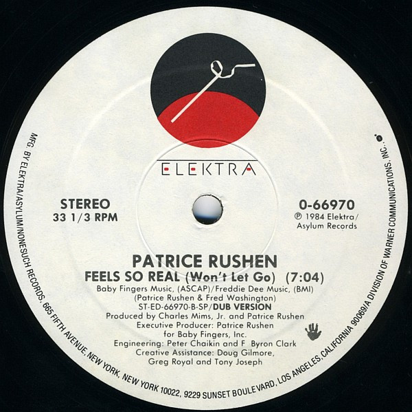 Patrice Rushen - Feels So Real (Won't Let Go) | Elektra (0-66970) - 2