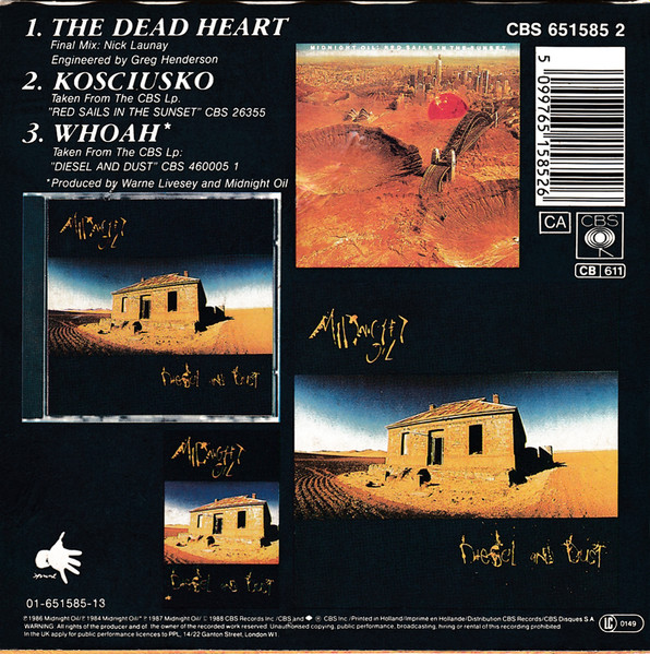 Midnight Oil - The Dead Heart | CBS (651585 2) - 2