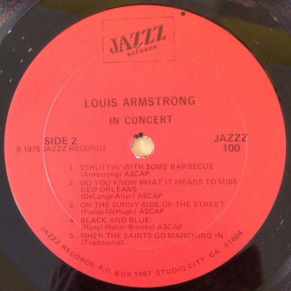 Louis Armstrong And His All-Stars - In Concert 1956 | Jazzz Records (JAZZZ 100) - 4