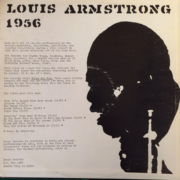 Louis Armstrong And His All-Stars - In Concert 1956 | Jazzz Records (JAZZZ 100) - 2