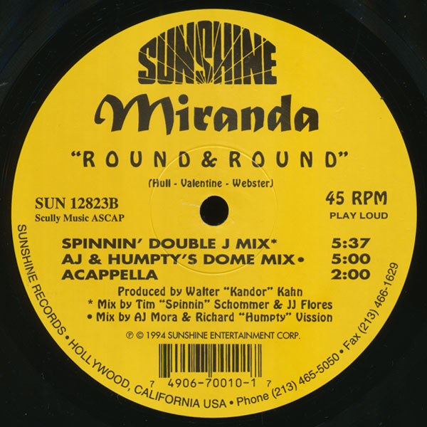 Miranda - Round & Round | Sunshine Entertainment (SUN 12823) - main