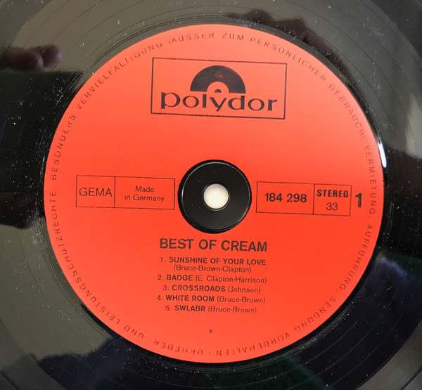 Cream - Best Of Cream | Polydor (184 298) - 4