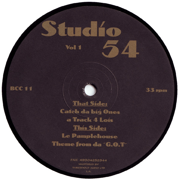 Studio 54 - Vol 1 | BCC Music (BCC 11) - main