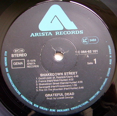 The Grateful Dead - Shakedown Street | Arista (1C 064-62 101) - 2