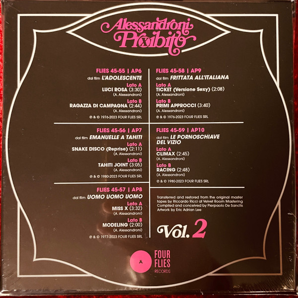 Alessandro Alessandroni - Alessandroni Proibito, Vol. 2 (Music from Red Light Films 1976-1980) | Four Flies Records (FLIES BX-02) - 2 Alessandro Alessandroni - Alessandroni Proibito, Vol. 2 (Music from Red Light Films 1976-1980) | Four Flies Records (FLIES BX-02) - 2