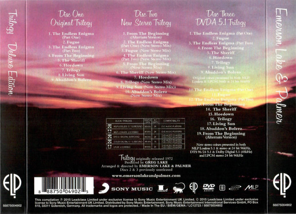 Emerson, Lake & Palmer - Trilogy | Sony Music (88875004902) - 2