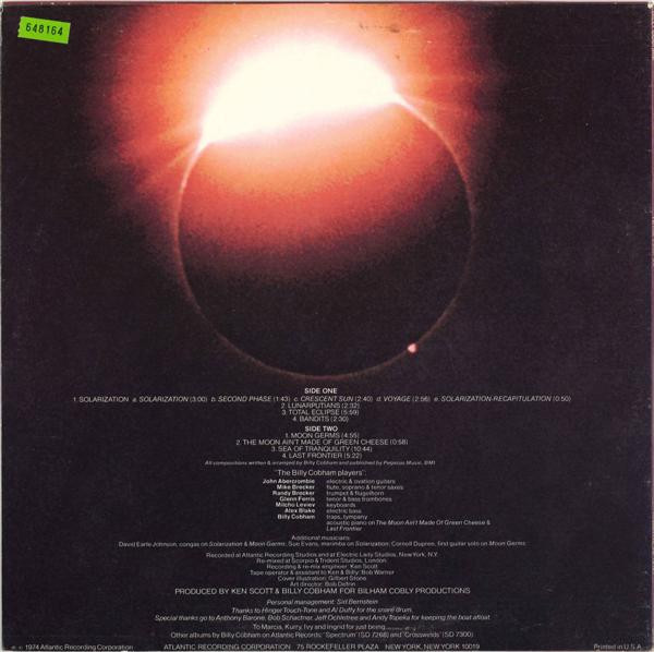 Billy Cobham - Total Eclipse | Atlantic (SD 18121) Billy Cobham - Total Eclipse | Atlantic (SD 18121)