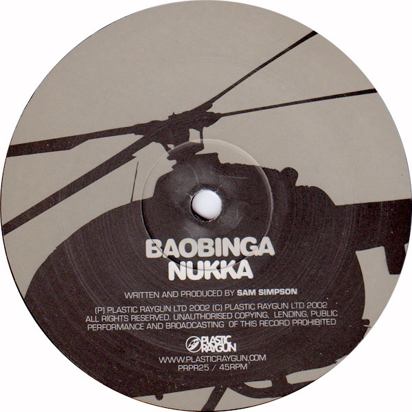 Baobinga - Nukka | Plastic Raygun (PRPR25) Baobinga - Nukka | Plastic Raygun (PRPR25)