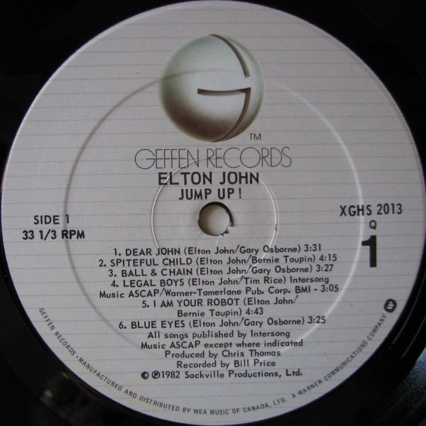 Elton John - Jump Up! [Vinyl] | Geffen Records (XGHS 2013) - 3