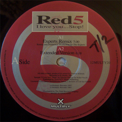 Red 5 - I Love You... Stop! | Multiply Records (12MULTY20) - 3