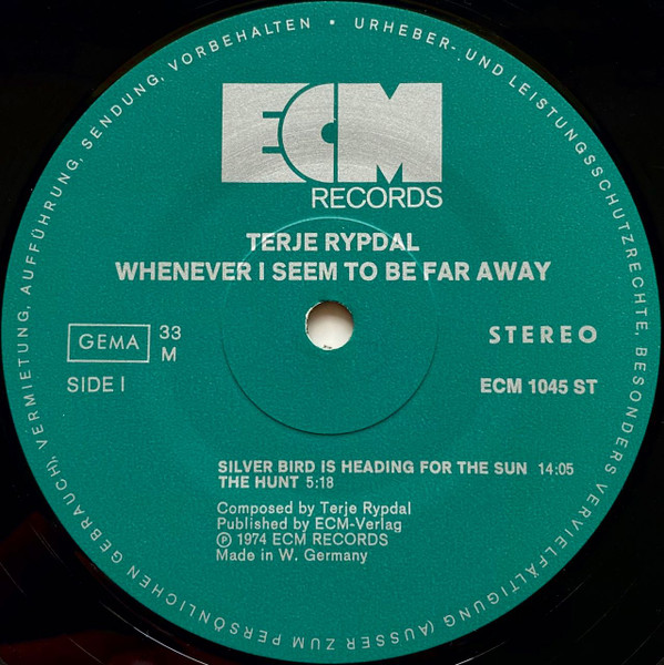 Terje Rypdal - Whenever I Seem To Be Far Away | ECM Records (ECM 1045 ST) - 2 Terje Rypdal - Whenever I Seem To Be Far Away | ECM Records (ECM 1045 ST) - 2