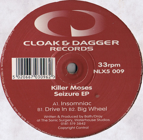 Killer Moses - Seizure EP | Cloak And Dagger Records (NLX5 009) Killer Moses - Seizure EP | Cloak And Dagger Records (NLX5 009)