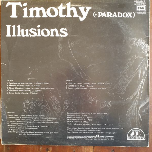 Timothy + Paradox - Illusions | EMI (8E07440515) - 2
