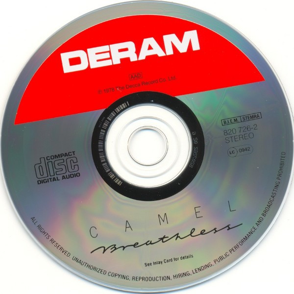 Camel - Breathless | Deram (820 726-2) - 4