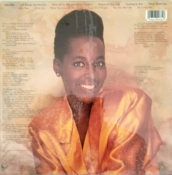 Tramaine Hawkins - The Joy That Floods My Soul | Sparrow Records (SPR 1173) - 2
