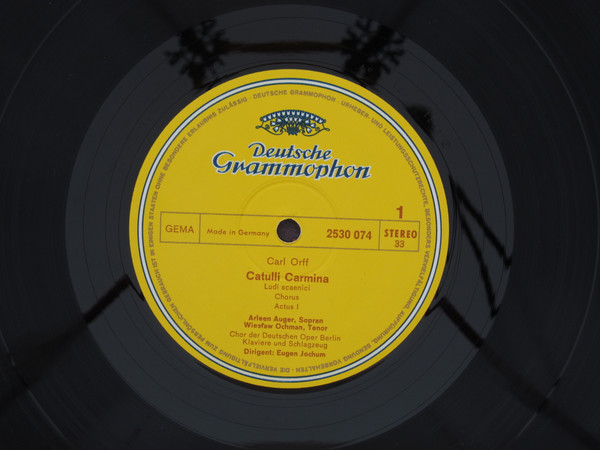 Carl Orff , Arleen Auger , Wiesław Ochman , Chor Der Deutschen Oper Berlin , Eugen Jochum - Catulli Carmina | Deutsche Grammophon (2530 074) - 3