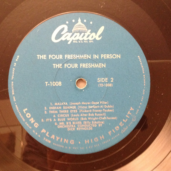 The Four Freshmen - The Four Freshmen In Person | Capitol Records (T1008) - 4 The Four Freshmen - The Four Freshmen In Person | Capitol Records (T1008) - 4