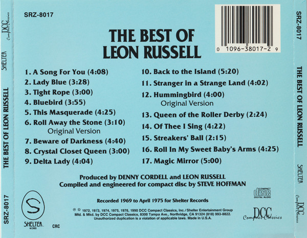 Leon Russell - The Best Of Leon Russell | Shelter Records (SRZ-8017) - 2 Leon Russell - The Best Of Leon Russell | Shelter Records (SRZ-8017) - 2