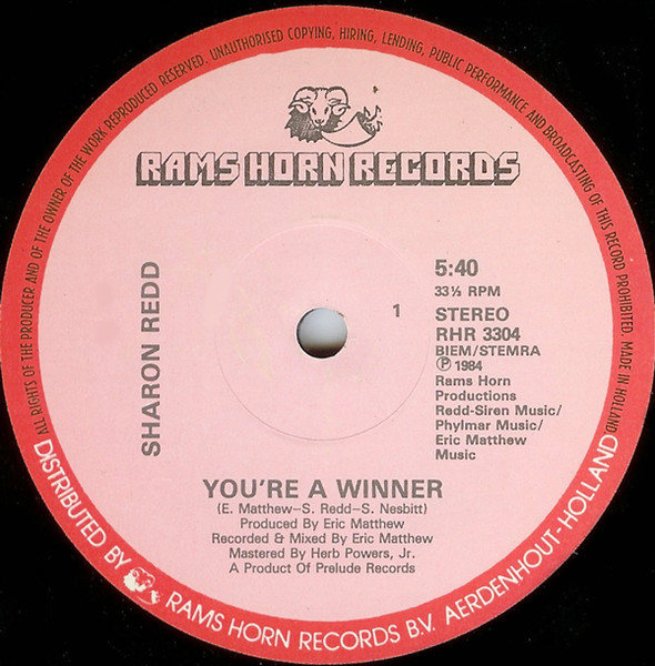 Sharon Redd - You're A Winner | Rams Horn Records (RHR 3304)