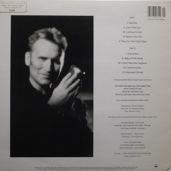 Colin Hay - Looking For Jack | Columbia (FC 40611) - 2