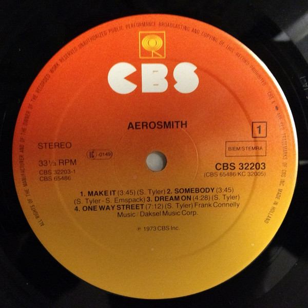 Aerosmith - Aerosmith | CBS (CBS 32203) - 2