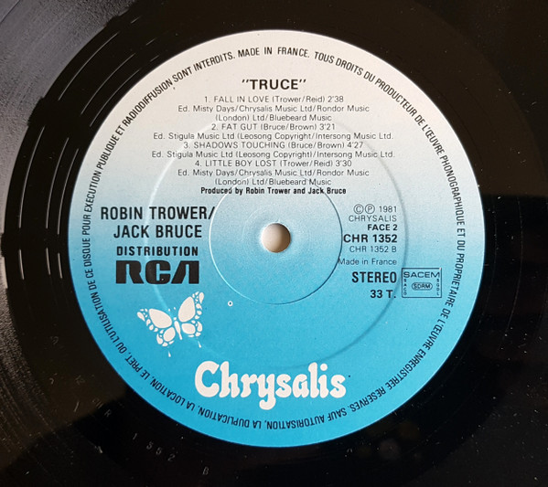 Robin Trower / Jack Bruce - Truce | Chrysalis (204 393) - 4