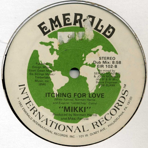 Mikki Farrow - Itching For Love | Emerald International Records (EIR 102) - main