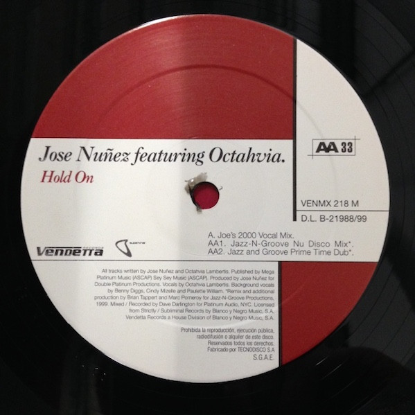 Jose Nuñez Featuring Octavia Lambertis - Hold On | Vendetta Records (VENMX 218) Jose Nuñez Featuring Octavia Lambertis - Hold On | Vendetta Records (VENMX 218)
