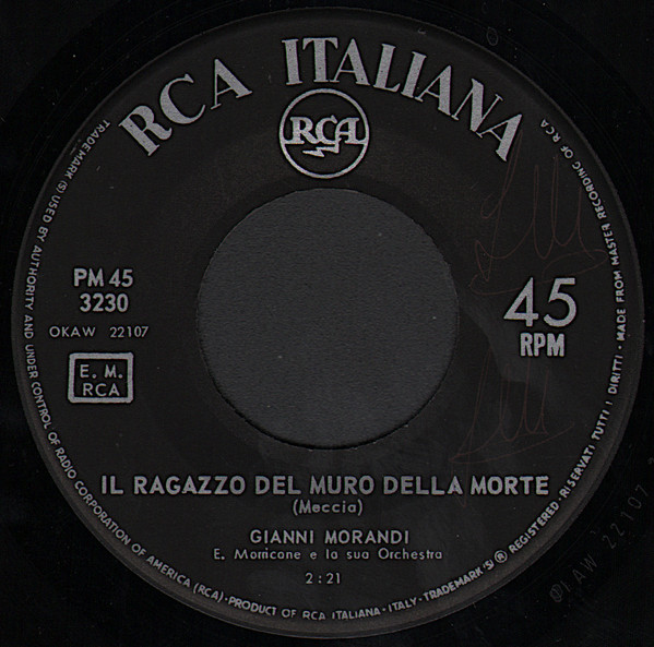 Gianni Morandi - Il Ragazzo Del Muro Della Morte | RCA Italiana (PM45 - 3230) - 3 Gianni Morandi - Il Ragazzo Del Muro Della Morte | RCA Italiana (PM45 - 3230) - 3