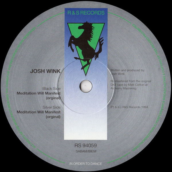 Josh Wink - Meditation Will Manifest | R & S Records (RS 94059)