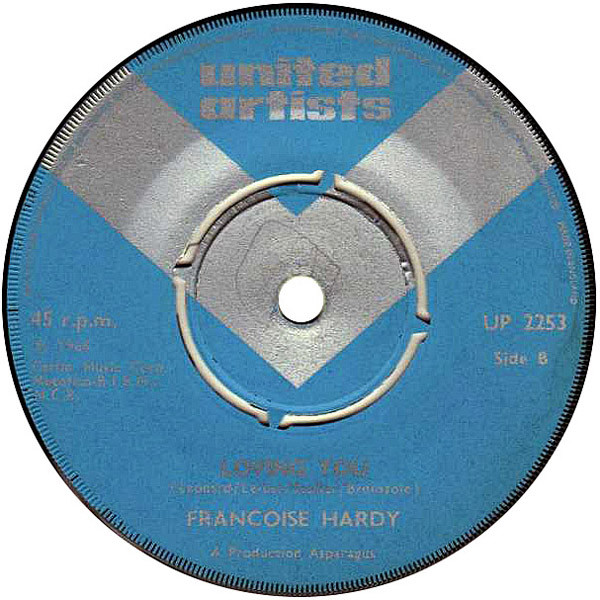 Françoise Hardy - Will You Love Me Tomorrow / Loving You | United Artists Records (UP 2253)