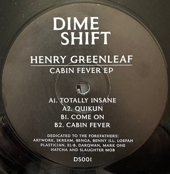 Henry Greenleaf - Cabin Fever EP | Dimeshift (DS001)