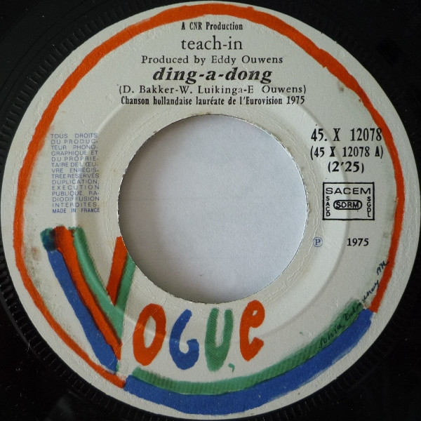 Teach-In - Ding-A-Dong | Vogue (45. X. 12 078) - 3