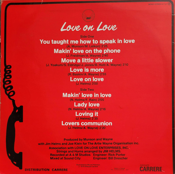 Love On Love - Making Love On The Phone | Carrere (67.127) - 2 Love On Love - Making Love On The Phone | Carrere (67.127) - 2