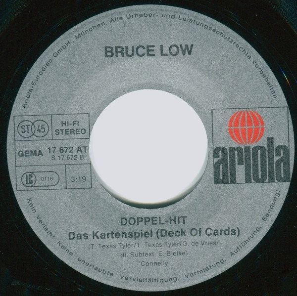 Bruce Low - Noah / Das Kartenspiel | Ariola (17 672 AT) - 4