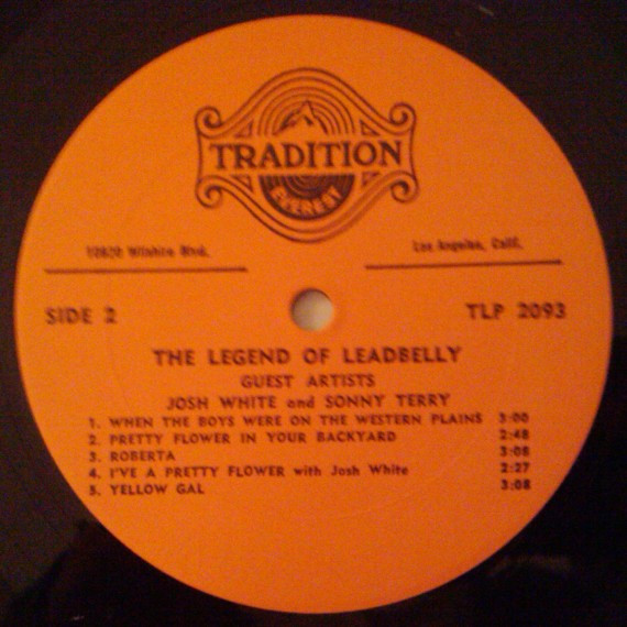 Leadbelly - The Legend Of Leadbelly | Tradition Everest (2093) - 4 Leadbelly - The Legend Of Leadbelly | Tradition Everest (2093) - 4