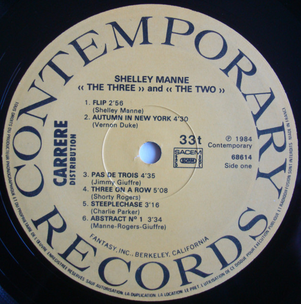 Shelly Manne - "The Three" & "The Two" | Contemporary Records (68.614) - 3 Shelly Manne - "The Three" & "The Two" | Contemporary Records (68.614) - 3