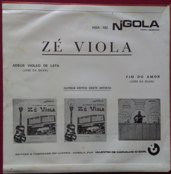 Zé Viola - Adeus Violão De Lata / Fim Do Amor | N'Gola (NGA 182) - main