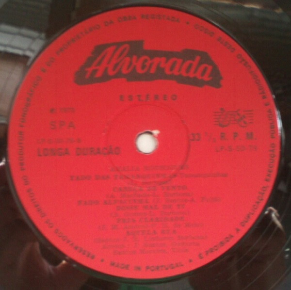 Amália Rodrigues - Fado | Alvorada (LP-S-50-79) - 4