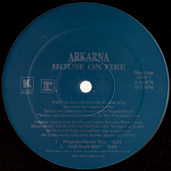 Arkarna - House On Fire | Kinetic Records (0-43878) - 3