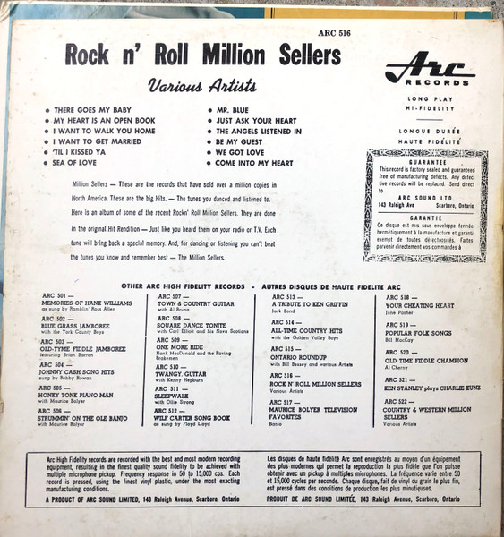 Unknown Artist - Rock n' Roll Million Sellers | Arc Records (ARC 516) - 2 Unknown Artist - Rock n' Roll Million Sellers | Arc Records (ARC 516) - 2