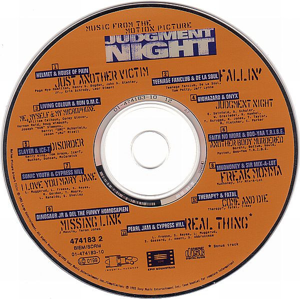 Various - Judgment Night (Music From The Motion Picture) | Epic Soundtrax (474183 2) - 3 Various - Judgment Night (Music From The Motion Picture) | Epic Soundtrax (474183 2) - 3