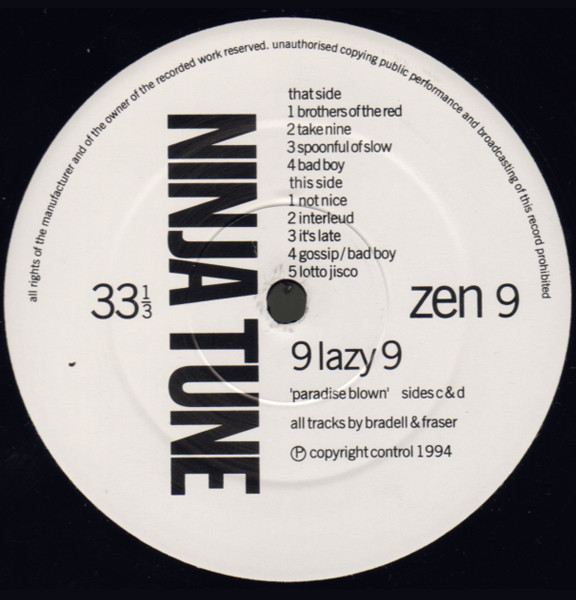 9 Lazy 9 - Paradise Blown | Ninja Tune (zen 9) - 4 9 Lazy 9 - Paradise Blown | Ninja Tune (zen 9) - 4