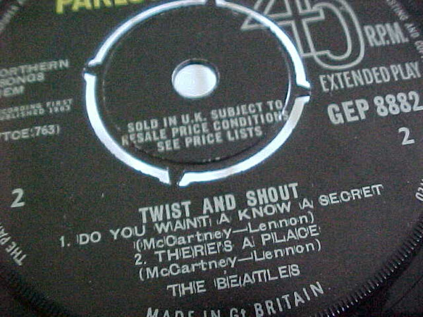The Beatles - Twist & Shout | Parlophone (GEP 8882) - 4